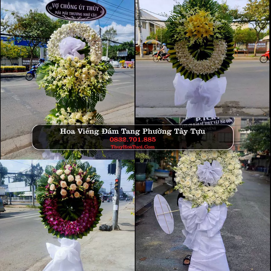 Vòng hoa chia buồn Phường Tây Tựu - ThuyHoaTuoi.Com