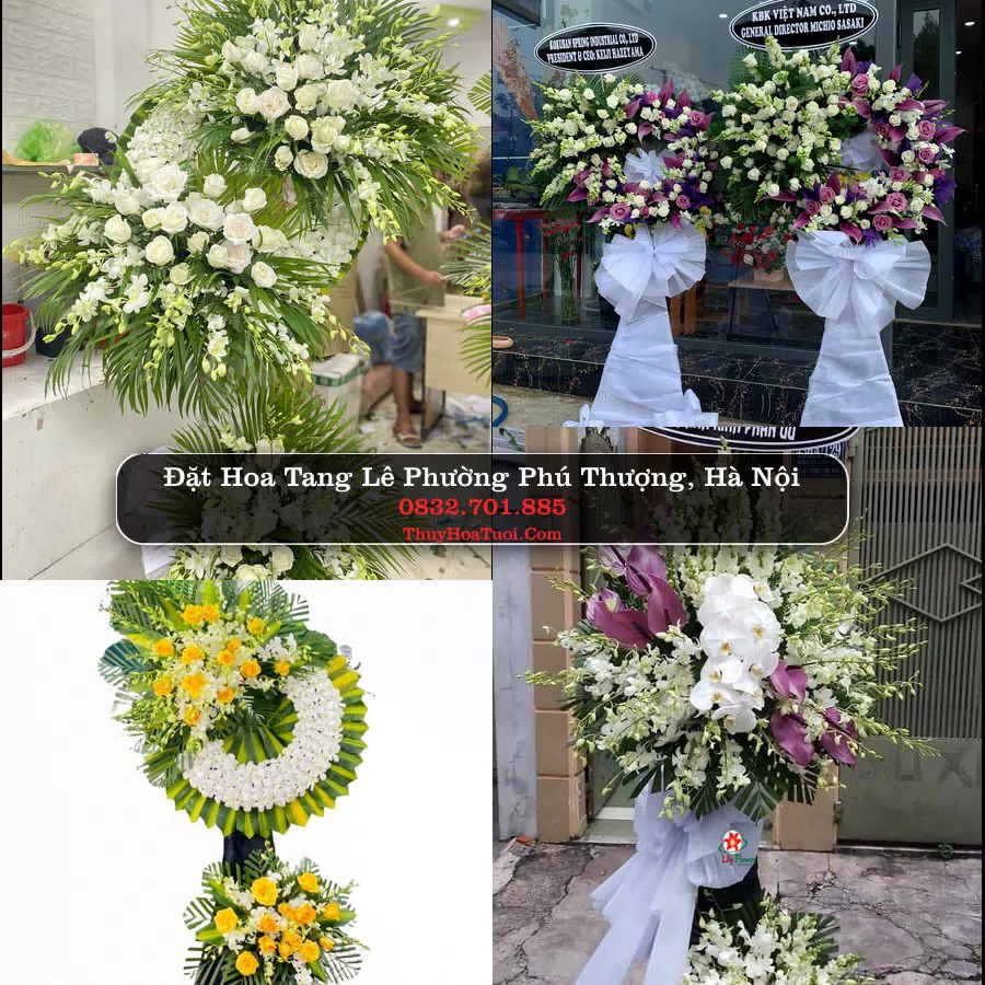 Vòng hoa chia buồn Phường Phú Thượng - ThuyHoaTuoi.Com