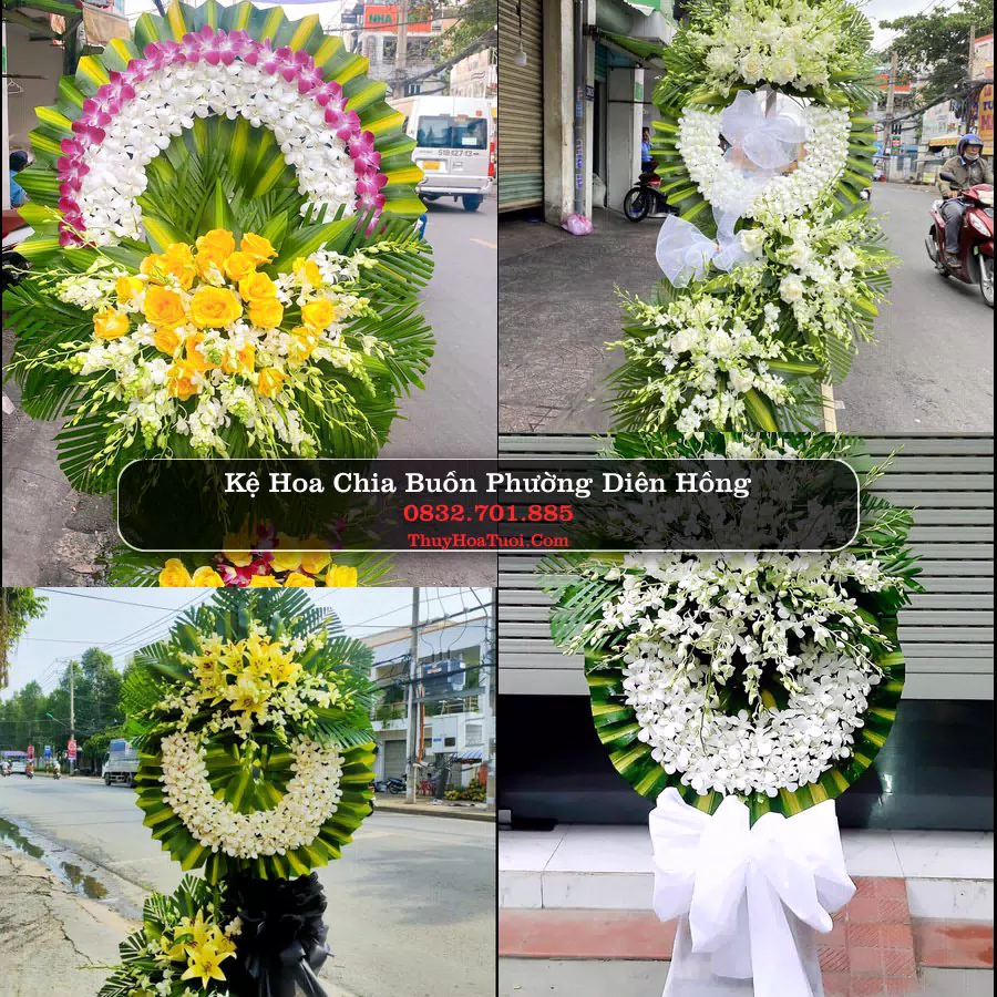 Vòng hoa chia buồn Phường Diên Hồng - ThuyHoaTuoi.Com