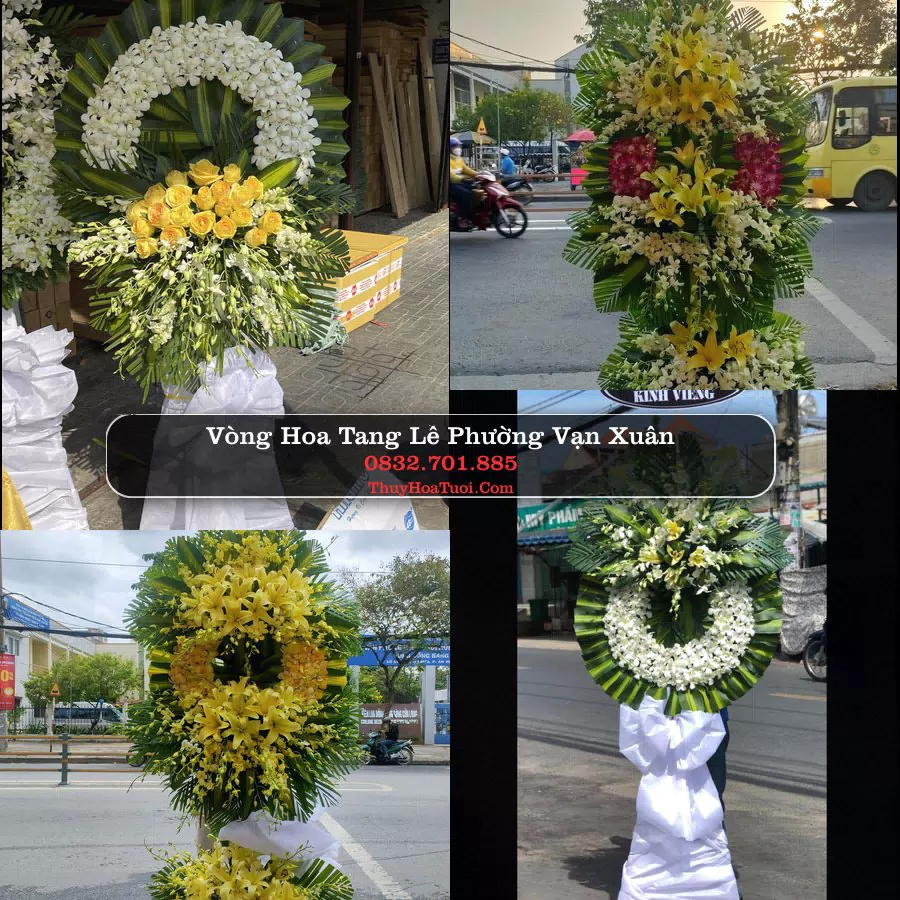 Vòng hoa chia buồn Phường Vạn Xuân - ThuyHoaTuoi.Com