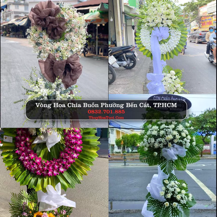 Vòng hoa chia buồn Phường Bến Cát - ThuyHoaTuoi.Com
