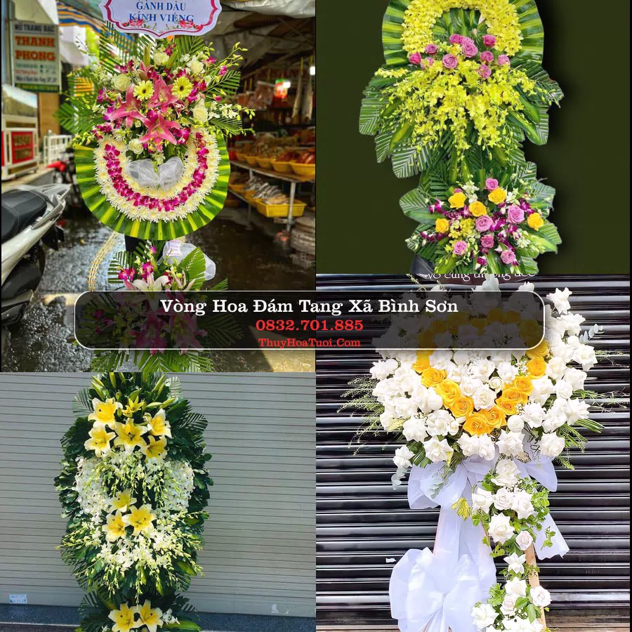 Vòng hoa chia buồn Xã Bình Sơn - ThuyHoaTuoi.Com