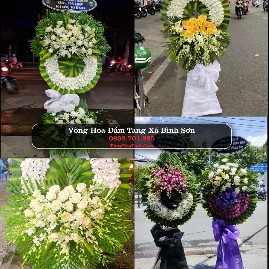 Kệ hoa tang lễ giao tại Xã Bình Sơn, Quảng Ngãi