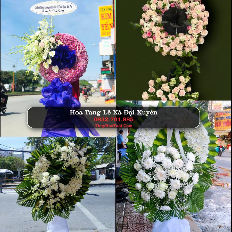 Vòng hoa chia buồn Xã Đại Xuyên - ThuyHoaTuoi.Com