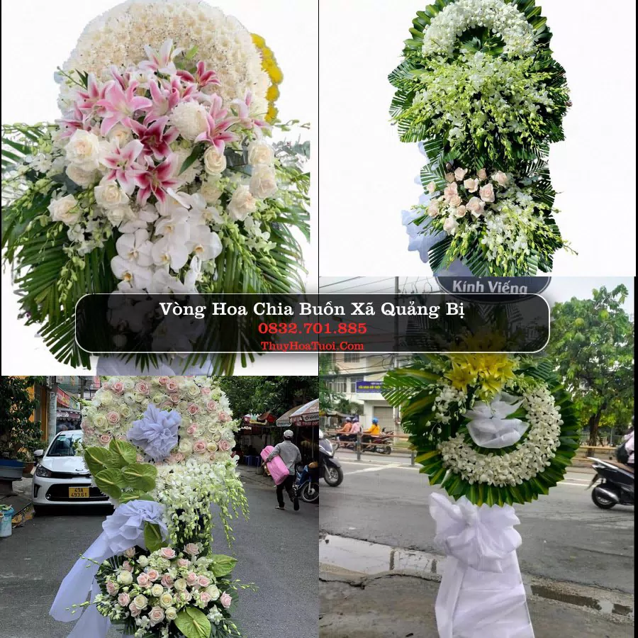 Vòng hoa chia buồn Xã Quảng Bị - ThuyHoaTuoi.Com