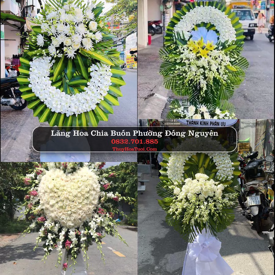Vòng hoa chia buồn Phường Đồng Nguyên - ThuyHoaTuoi.Com