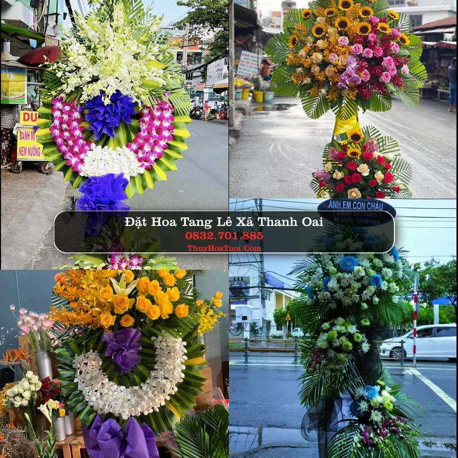Vòng hoa chia buồn Xã Thanh Oai - ThuyHoaTuoi.Com