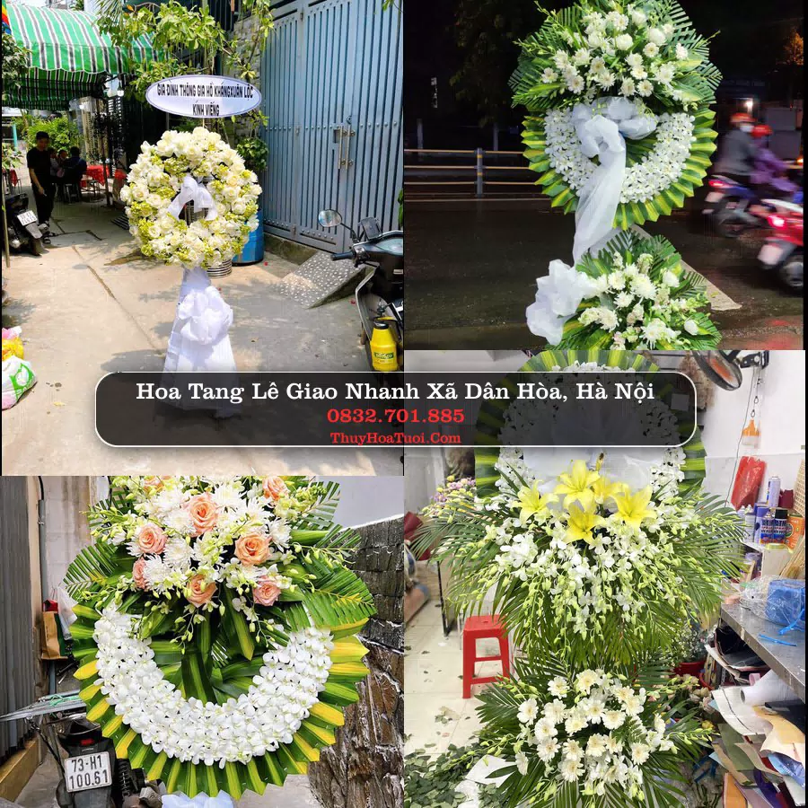 Vòng hoa chia buồn Xã Dân Hòa - ThuyHoaTuoi.Com