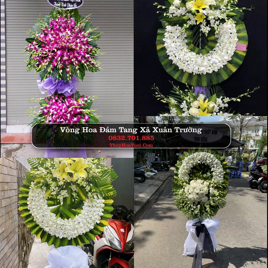Vòng hoa chia buồn Xã Xuân Trường - ThuyHoaTuoi.Com