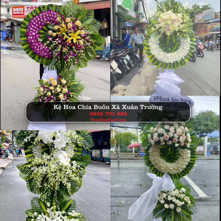 Kệ hoa tang lễ giao tại Xã Xuân Trường, Ninh Bình