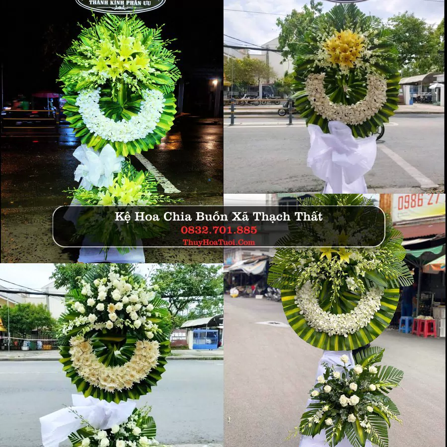 Vòng hoa chia buồn Xã Thạch Thất - ThuyHoaTuoi.Com