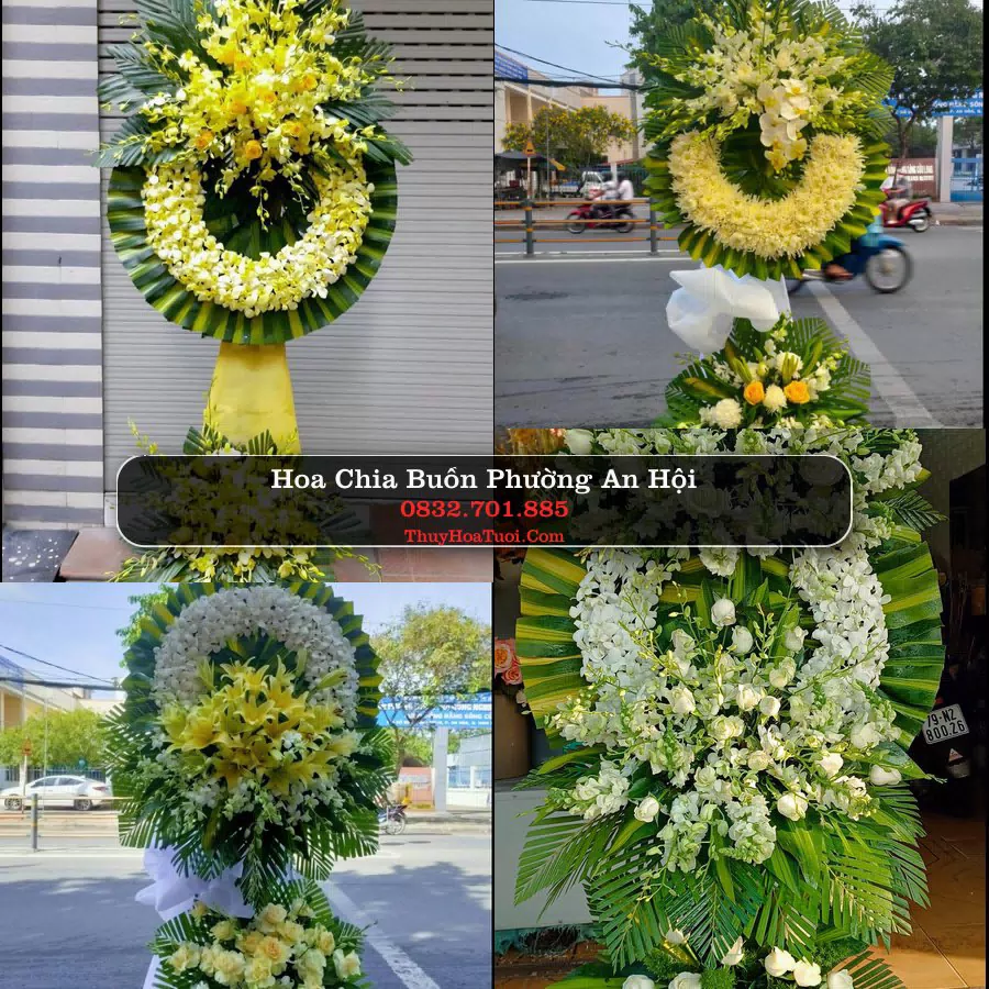 Vòng hoa chia buồn Phường An Hội - ThuyHoaTuoi.Com