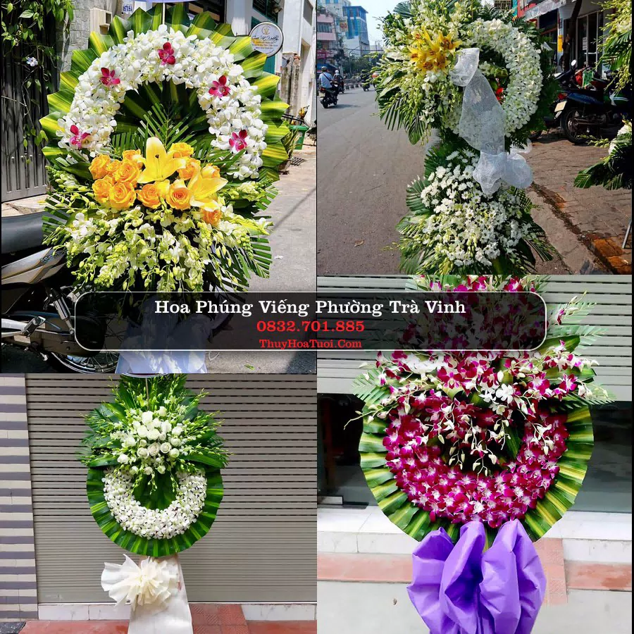 Vòng hoa chia buồn Phường Trà Vinh - ThuyHoaTuoi.Com