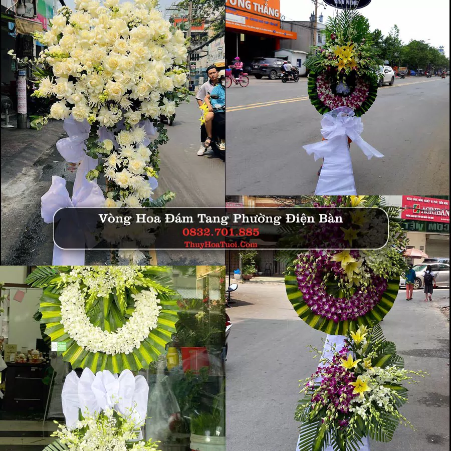 Vòng hoa chia buồn Phường Điện Bàn - ThuyHoaTuoi.Com