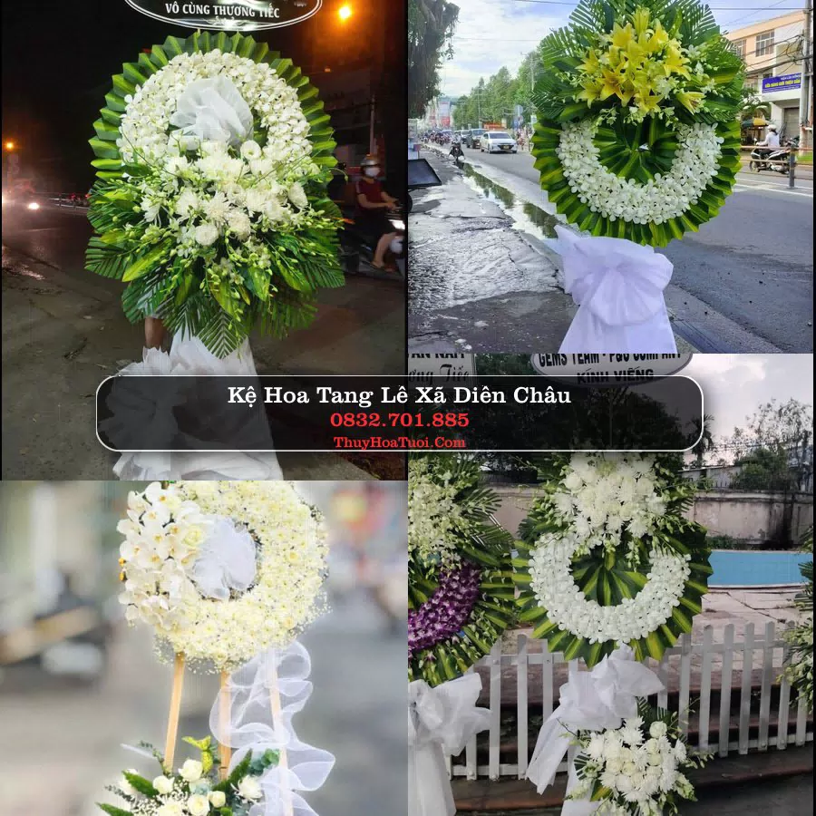 Kệ hoa tang lễ giao tại Xã Diễn Châu, Nghệ An