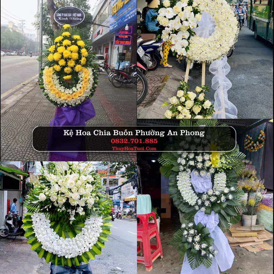 Vòng hoa chia buồn Phường An Phong - ThuyHoaTuoi.Com