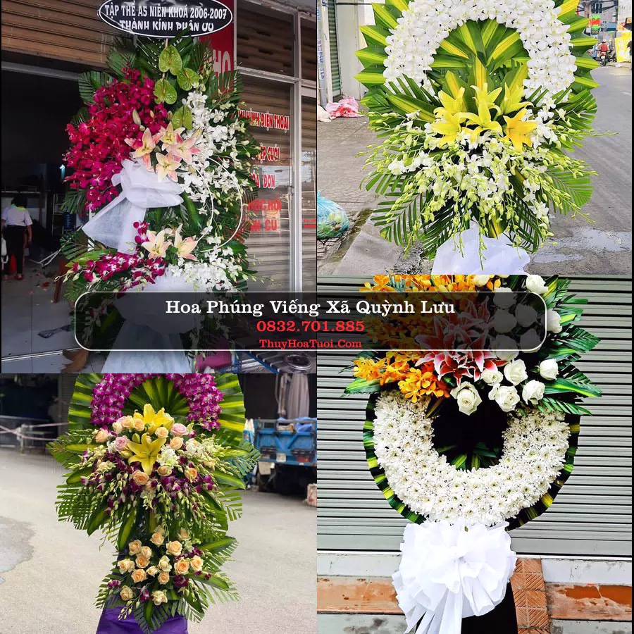 Vòng hoa chia buồn Xã Quỳnh Lưu - ThuyHoaTuoi.Com