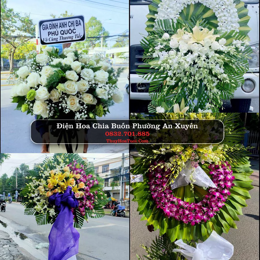 Vòng hoa chia buồn Phường An Xuyên - ThuyHoaTuoi.Com