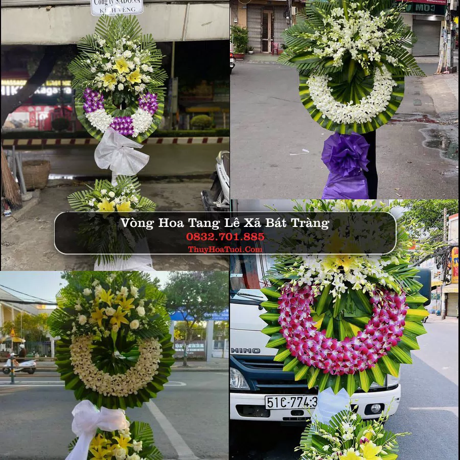 Vòng hoa chia buồn Xã Bát Tràng - ThuyHoaTuoi.Com