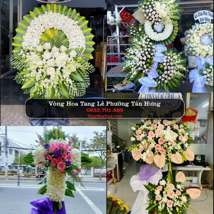 Vòng hoa chia buồn Phường Tân Hưng - ThuyHoaTuoi.Com