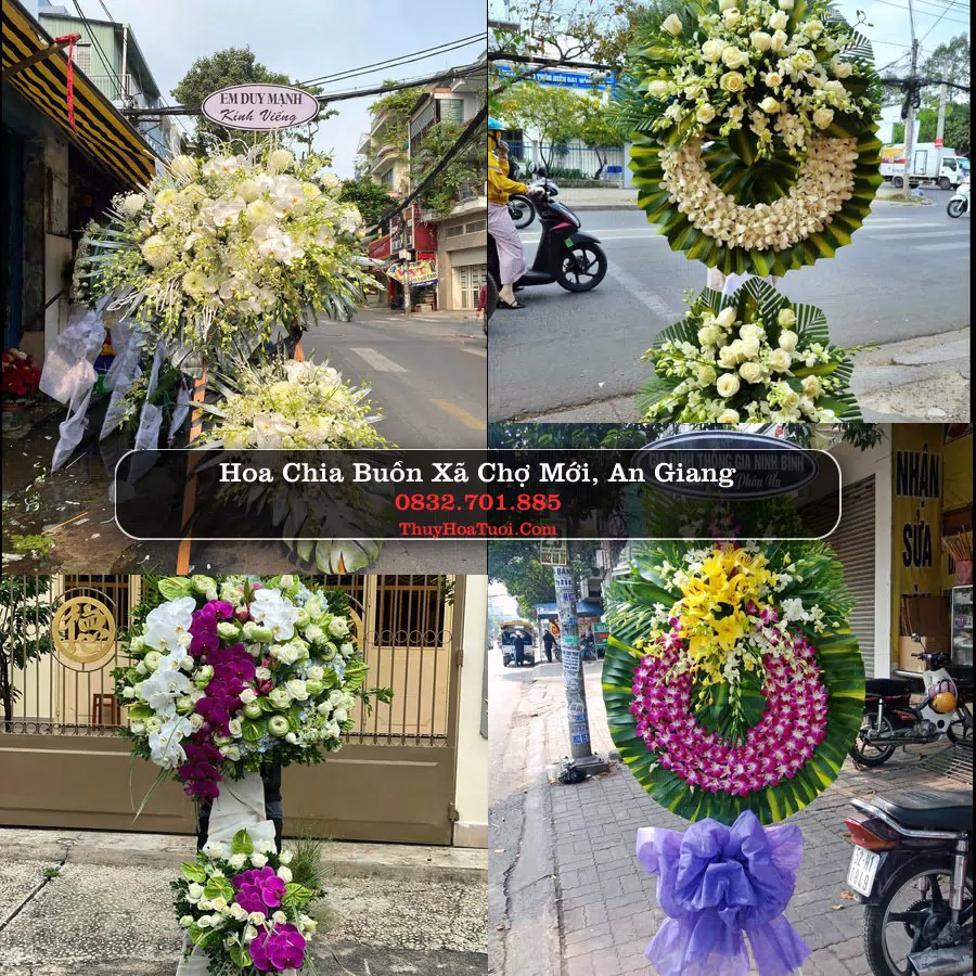 Kệ hoa tang lễ giao tại Xã Chợ Mới, An Giang