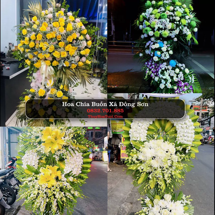 Vòng hoa chia buồn Xã Đông Sơn - ThuyHoaTuoi.Com