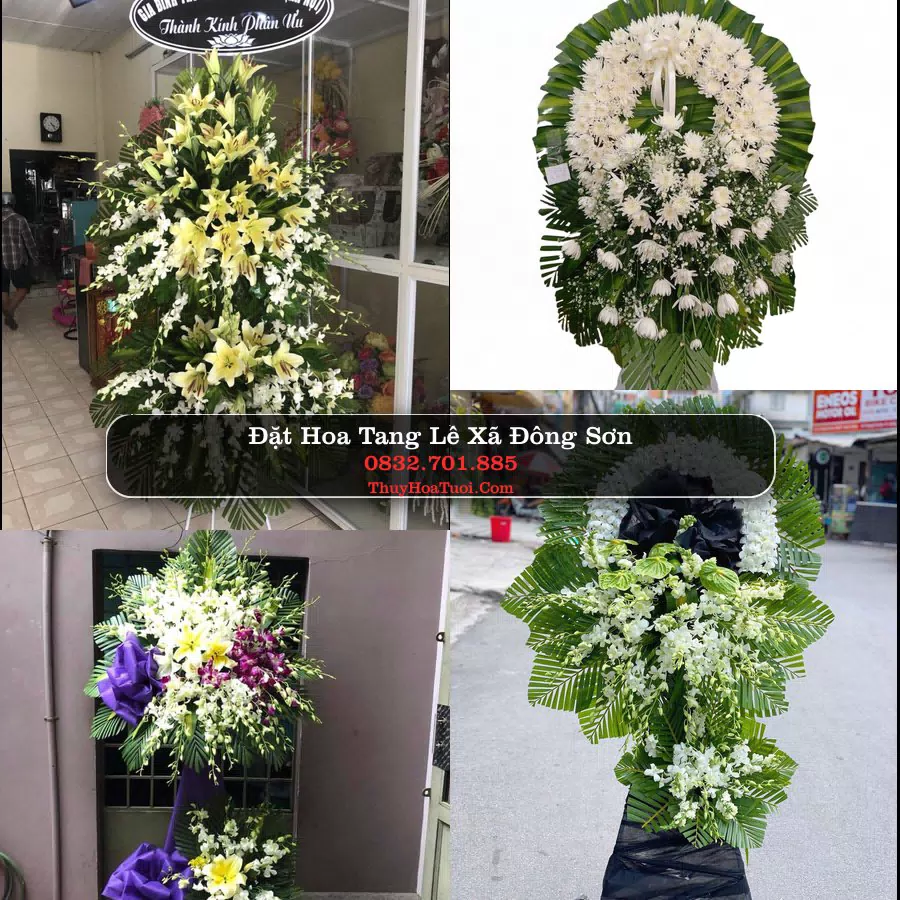 Kệ hoa tang lễ giao tại Xã Đông Sơn, Quảng Ngãi
