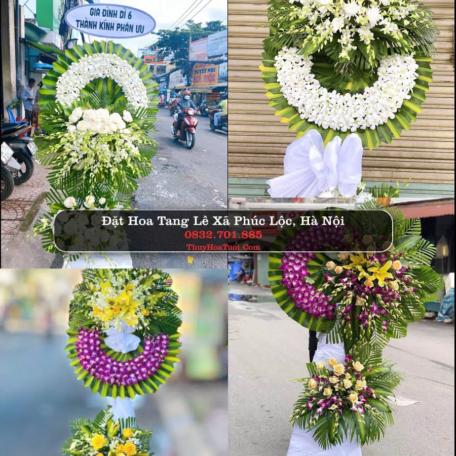 Vòng hoa chia buồn Xã Phúc Lộc - ThuyHoaTuoi.Com