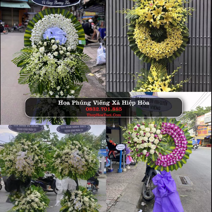 Vòng hoa chia buồn Xã Hiệp Hòa - ThuyHoaTuoi.Com