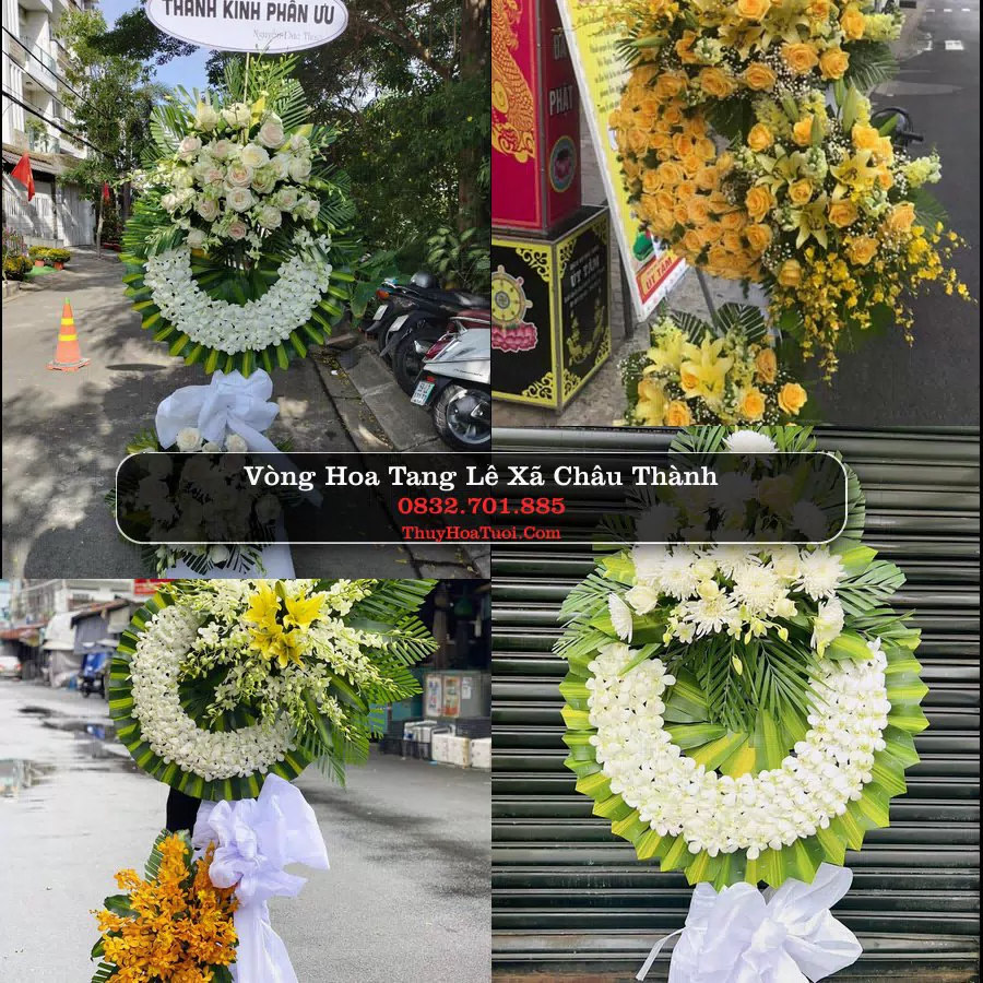 Kệ hoa tang lễ giao tại Xã Châu Thành, Đồng Tháp