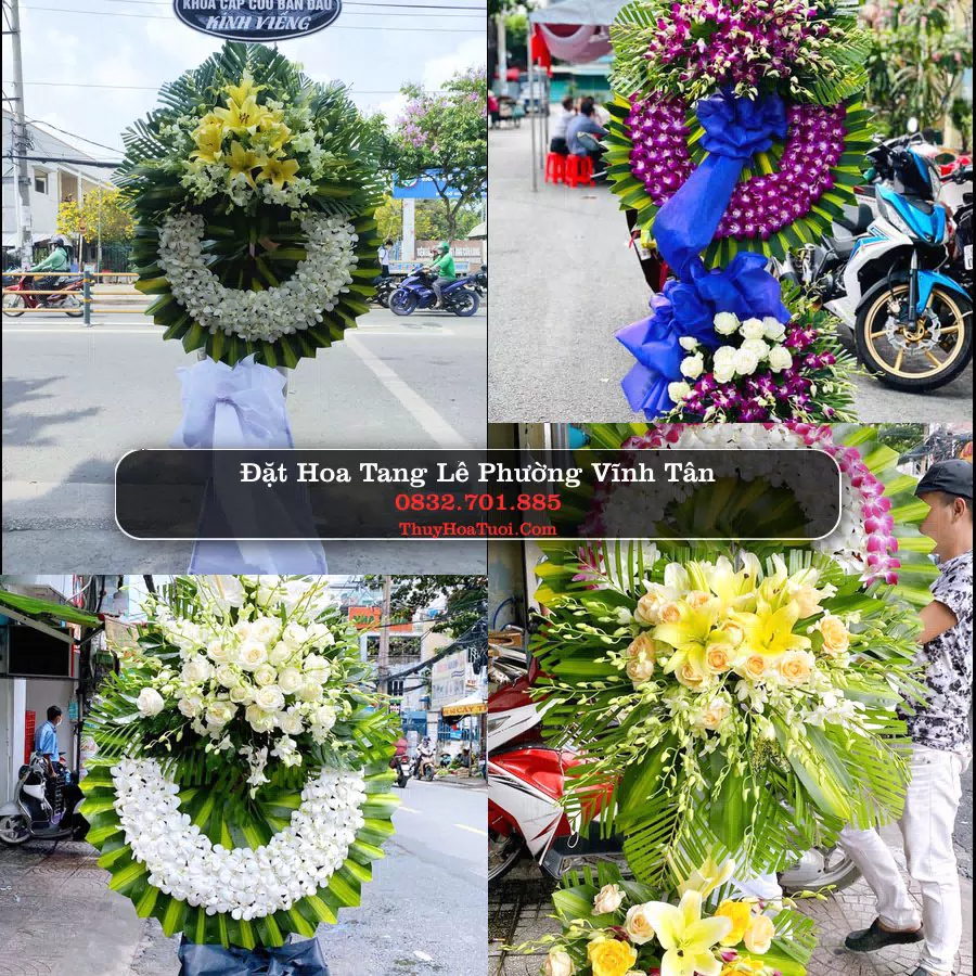 Vòng hoa chia buồn Phường Vĩnh Tân - ThuyHoaTuoi.Com