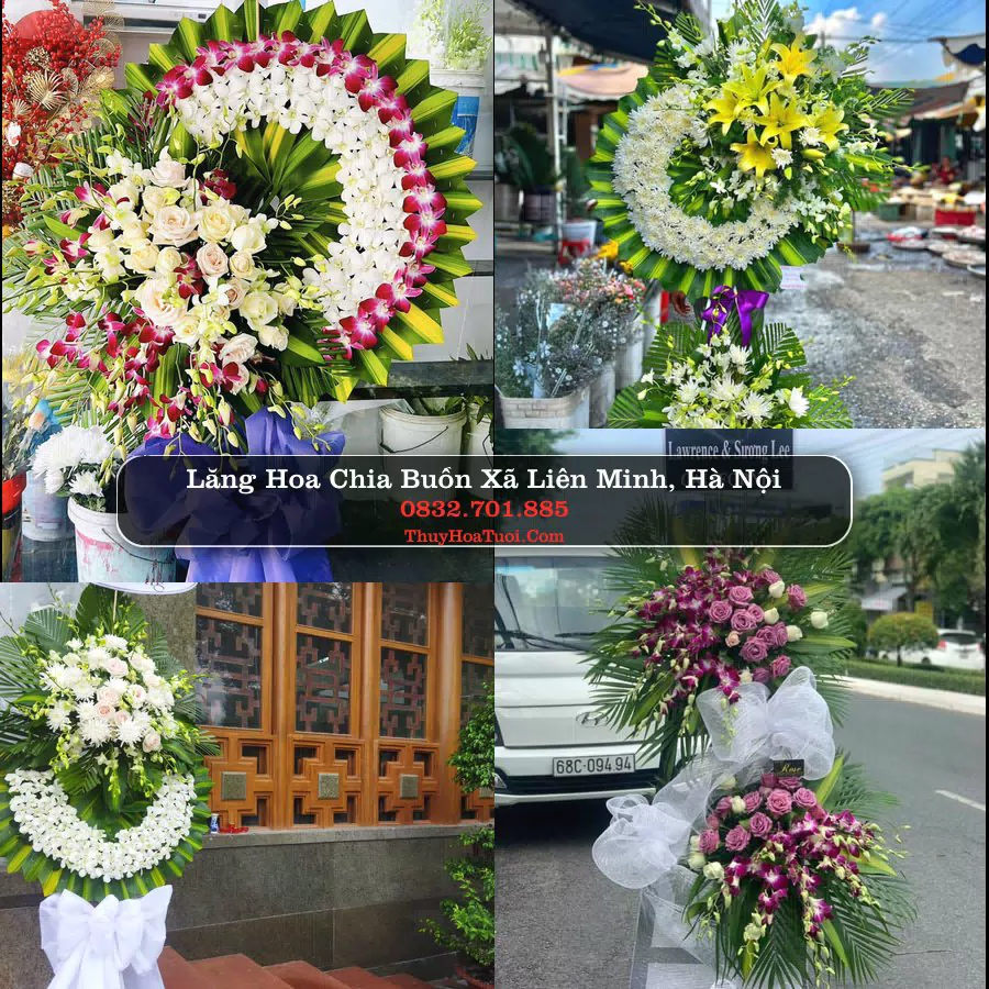 Vòng hoa chia buồn Xã Liên Minh - ThuyHoaTuoi.Com