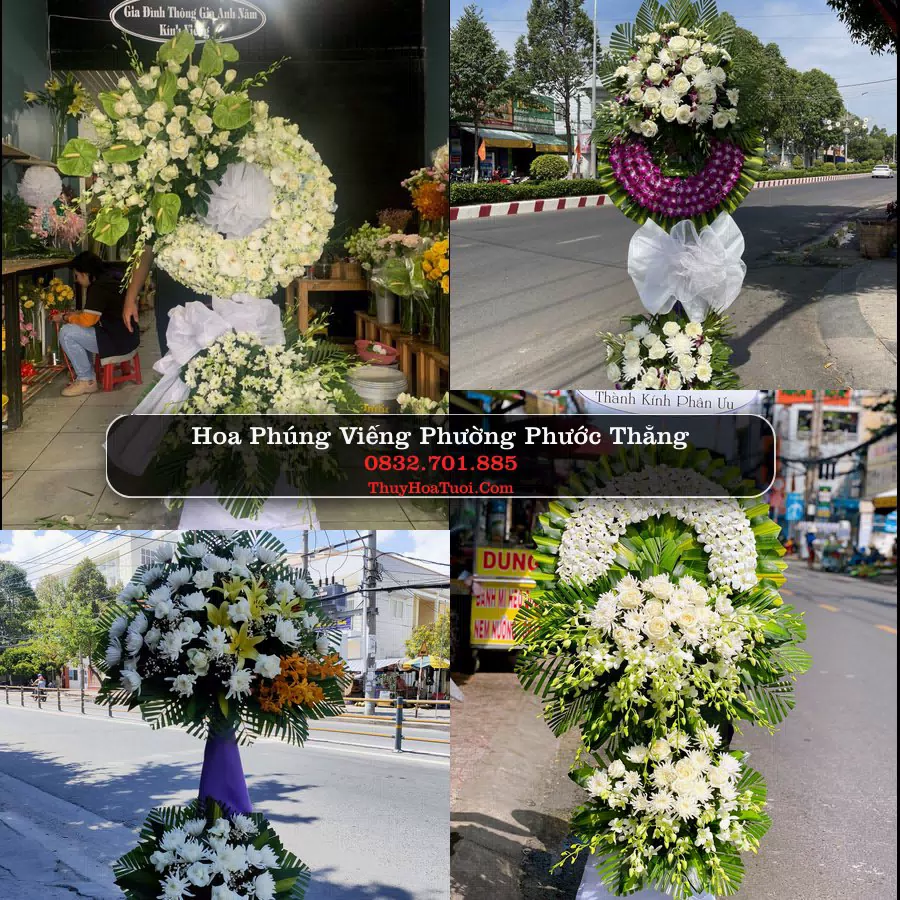 Vòng hoa chia buồn Phường Phước Thắng - ThuyHoaTuoi.Com