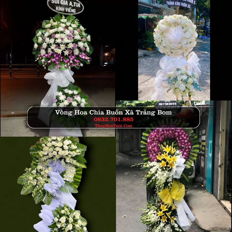 Vòng hoa chia buồn Xã Trảng Bom - ThuyHoaTuoi.Com
