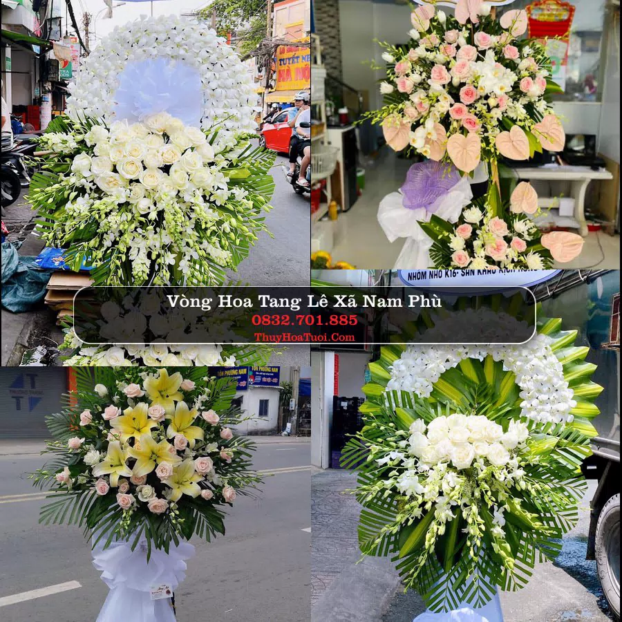 Vòng hoa chia buồn Xã Nam Phù - ThuyHoaTuoi.Com
