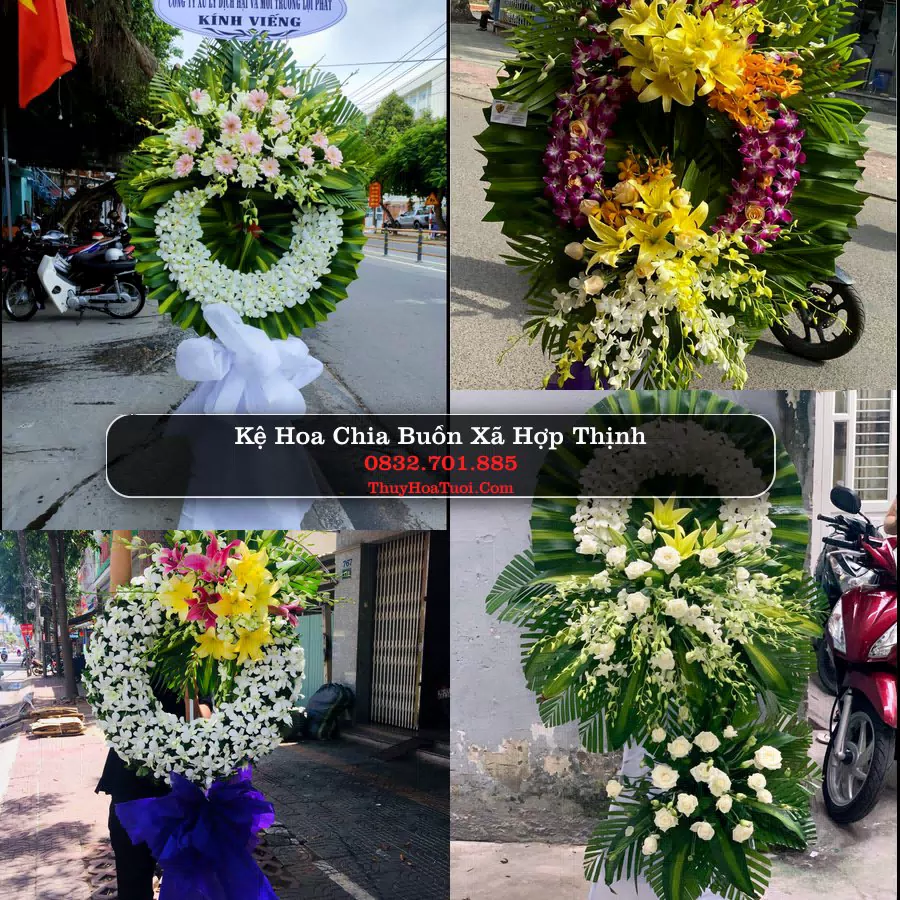 Vòng hoa chia buồn Xã Hợp Thịnh - ThuyHoaTuoi.Com
