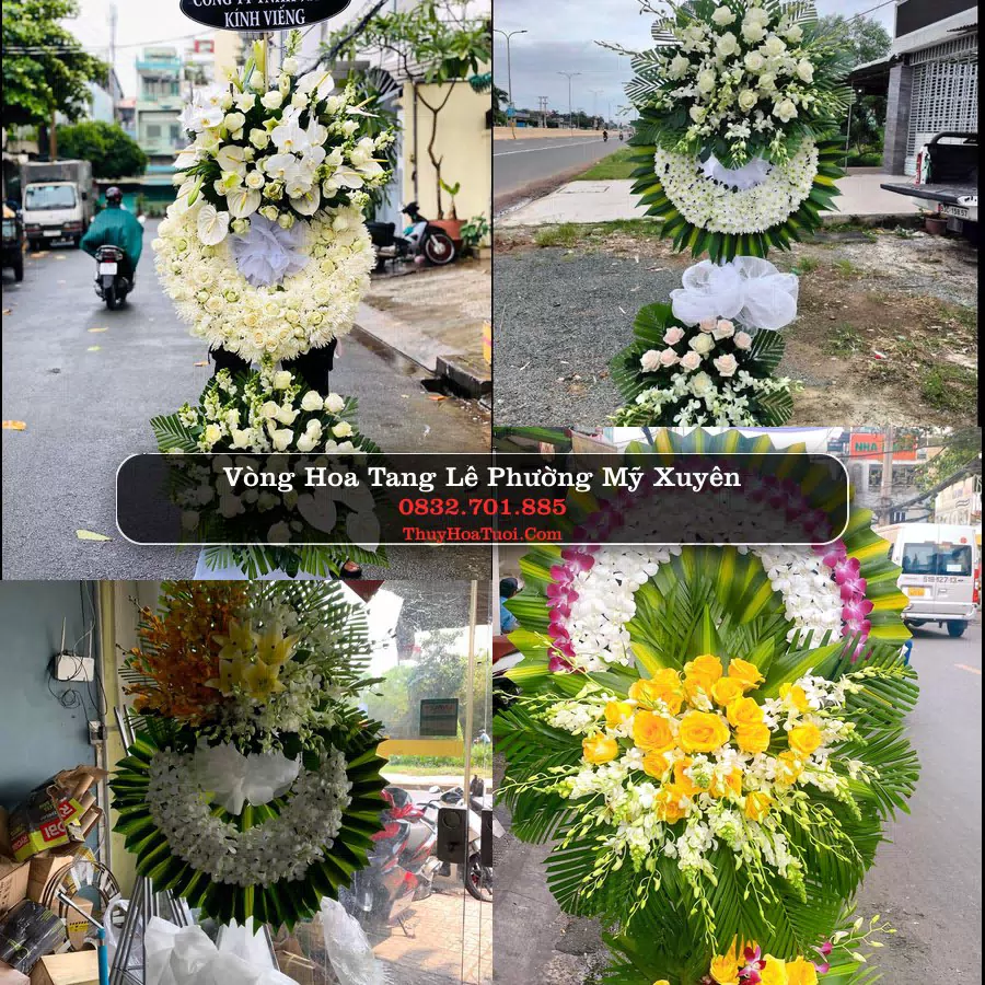 Vòng hoa chia buồn Phường Mỹ Xuyên - ThuyHoaTuoi.Com
