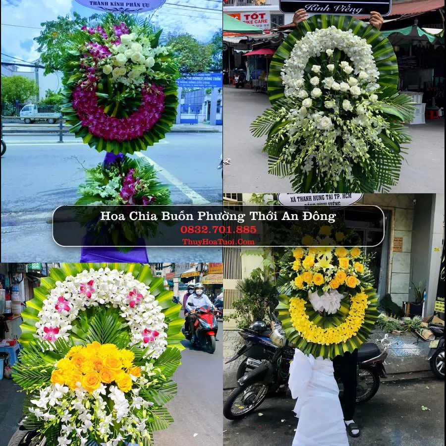 Vòng hoa chia buồn Phường Thới An Đông - ThuyHoaTuoi.Com
