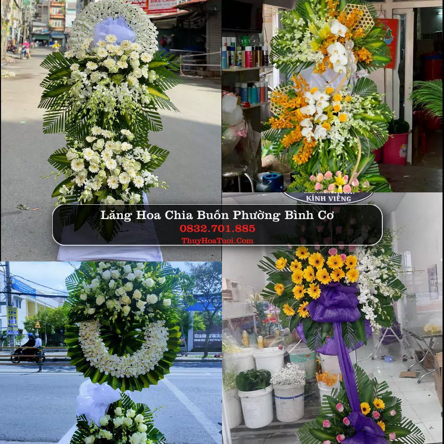 Vòng hoa chia buồn Phường Bình Cơ - ThuyHoaTuoi.Com