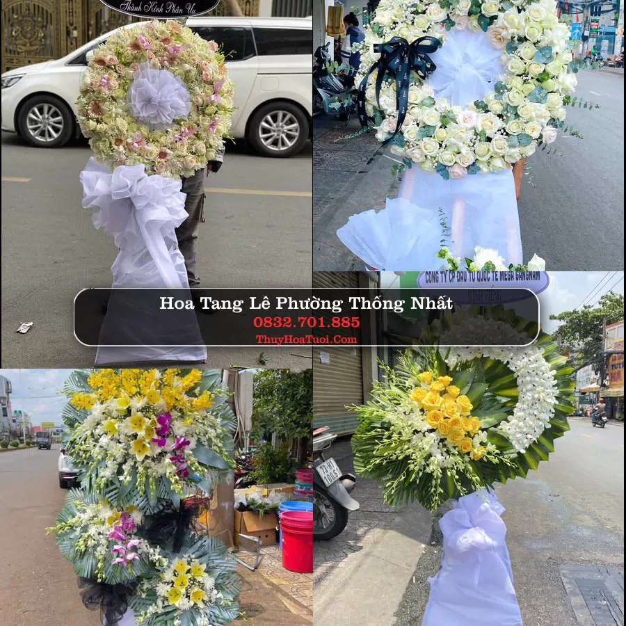 Vòng hoa chia buồn Phường Thống Nhất - ThuyHoaTuoi.Com