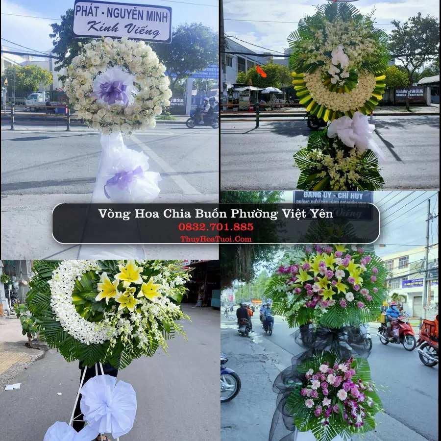 Vòng hoa chia buồn Phường Việt Yên - ThuyHoaTuoi.Com