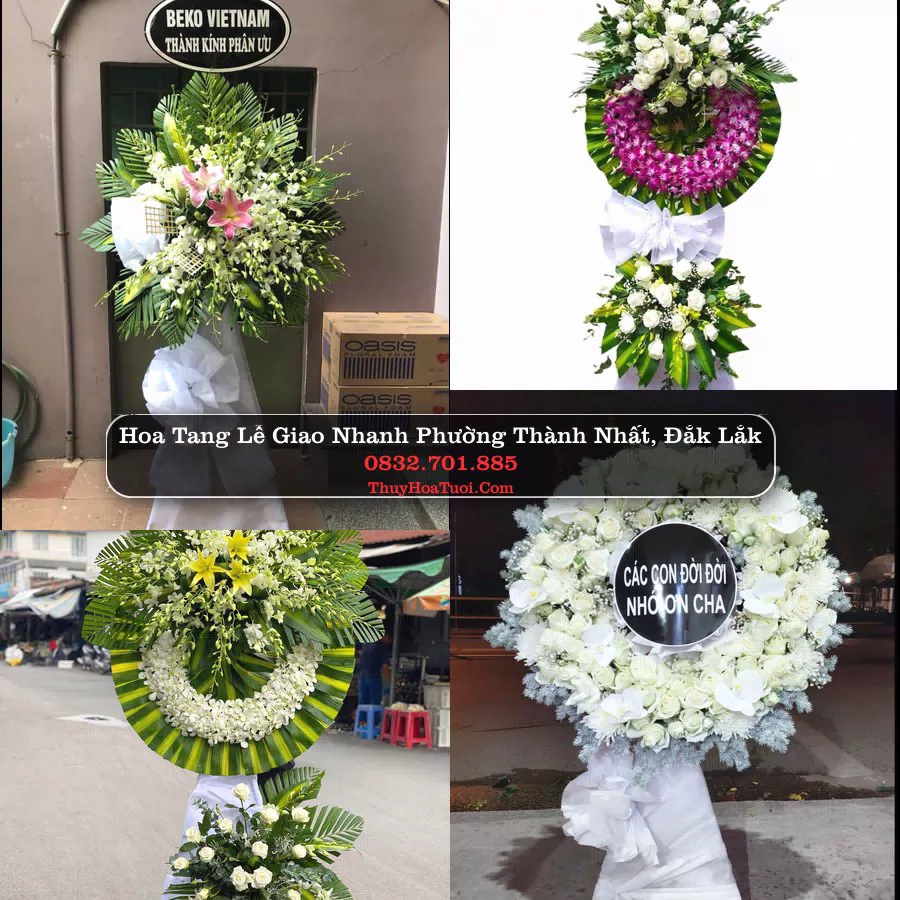 Vòng hoa chia buồn Phường Thành Nhất - ThuyHoaTuoi.Com