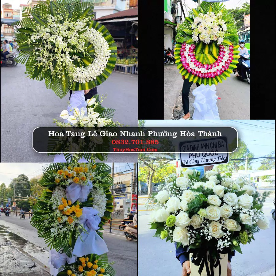 Đặt Vòng Hoa Tang Lễ tại Phường Hòa Thành, Tây Ninh