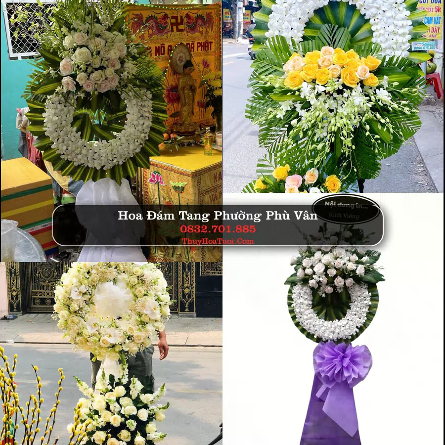 Vòng hoa chia buồn Phường Phù Vân - ThuyHoaTuoi.Com