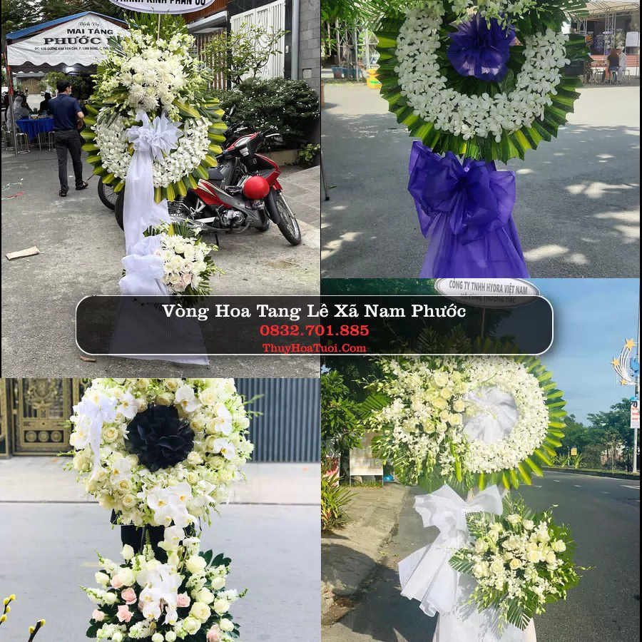 Vòng hoa chia buồn Xã Nam Phước - ThuyHoaTuoi.Com
