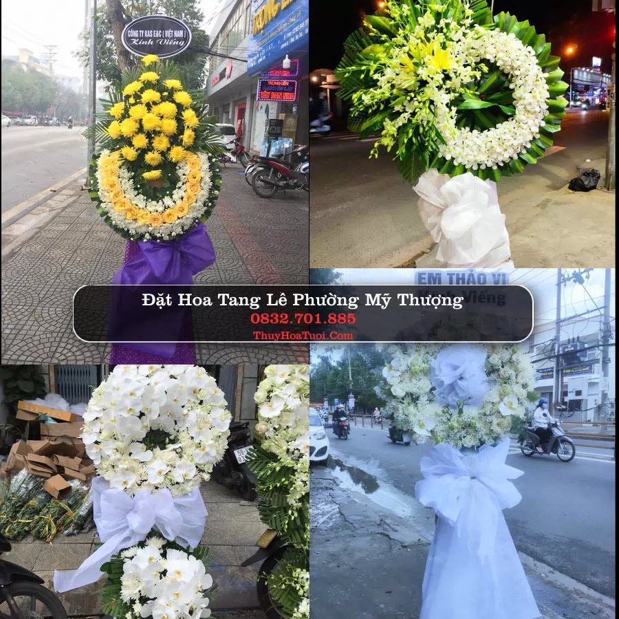 Vòng hoa chia buồn Phường Mỹ Thượng - ThuyHoaTuoi.Com
