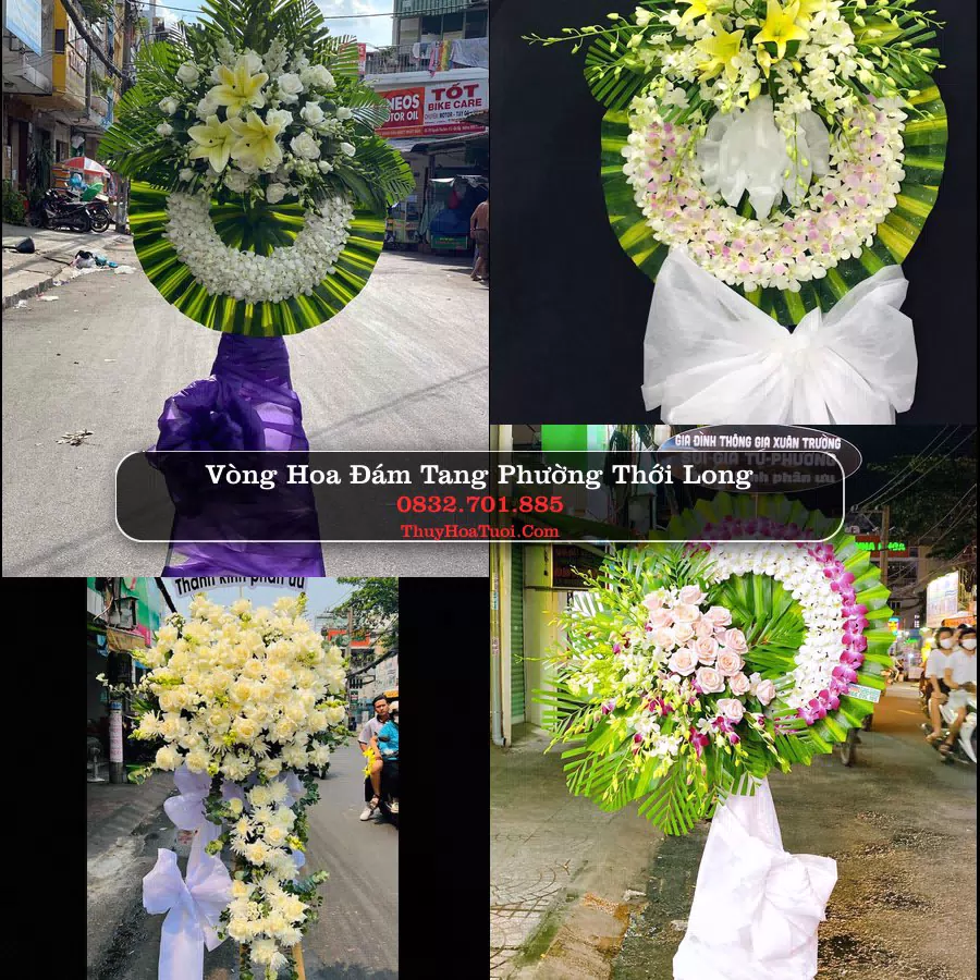 Đặt Vòng Hoa Tang Lễ tại Phường Thới Long, Cần Thơ