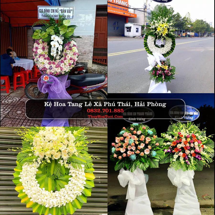 Kệ hoa tang lễ giao tại Xã Phú Thái, Hải Phòng