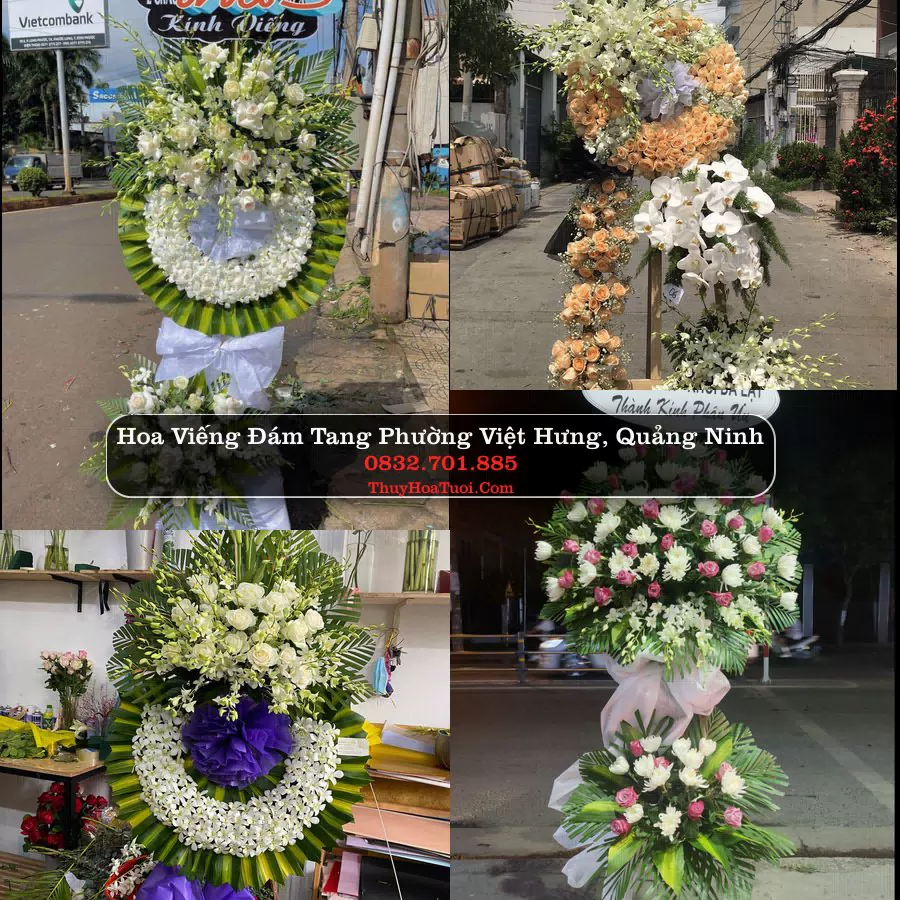 Vòng hoa chia buồn Phường Việt Hưng - ThuyHoaTuoi.Com