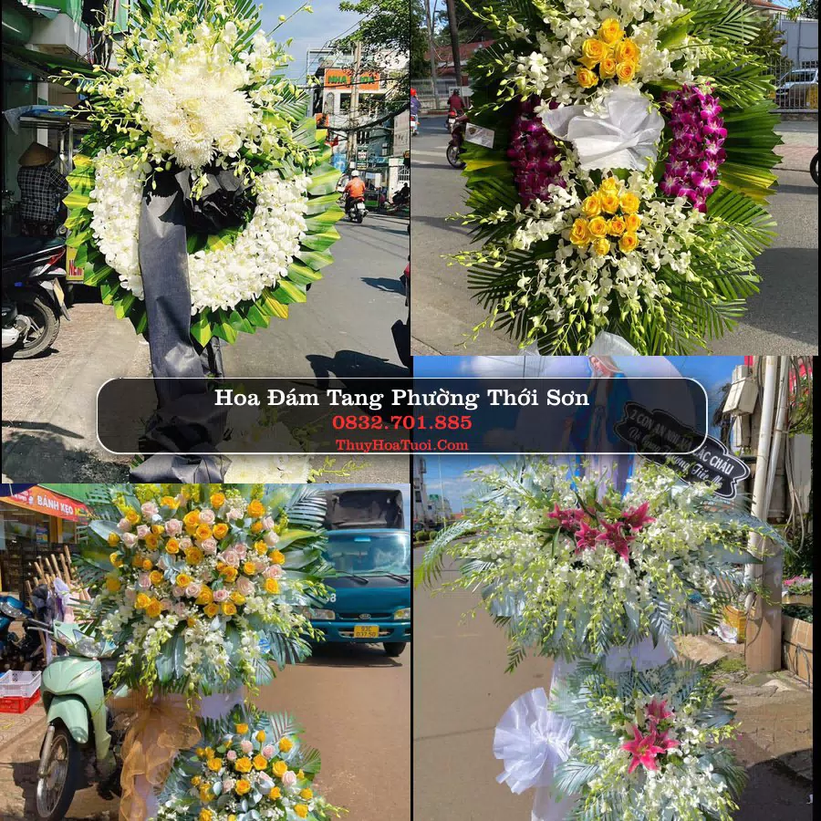 Vòng hoa chia buồn Phường Thới Sơn - ThuyHoaTuoi.Com